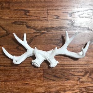 Wooden antler bag/jewelry hanger